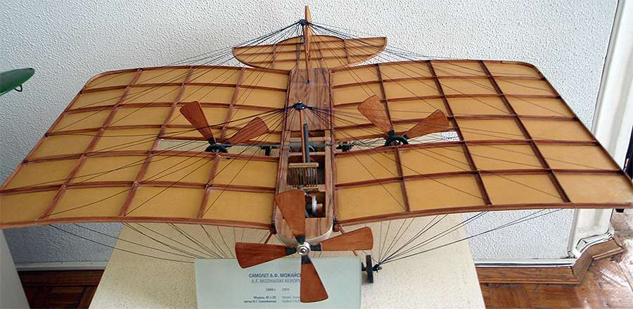 Модель парового аэроплана Александра Федоровича Можайского (Model of a steam airplane by Alexander Fedorovich Mozhaisky)