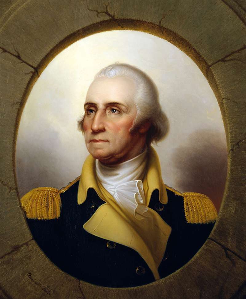 Пил Рембрандт - Джордж Вашингтон (Rembrandt Peale - George Washington)